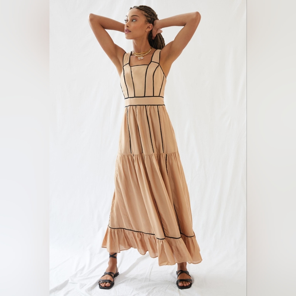 Square Neck Maxi Dress, Size 14, NWT